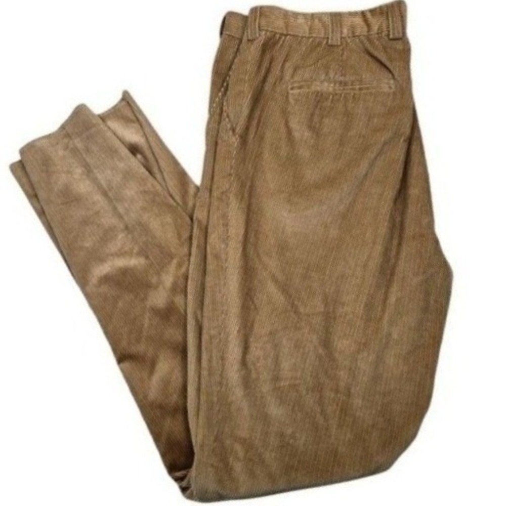 Orvis Corduroy Pants Mens 42x37 Unfinished Hem Tan Brown Chino NEW